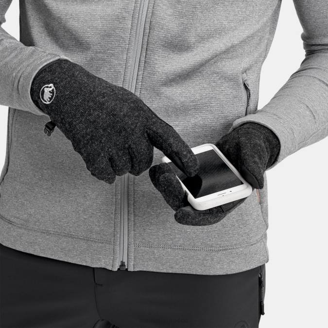 Mammut αξεσουάρ για άνδρες και γυναίκες γάντι πάθους μαύρη μελανζέ J2DJ283