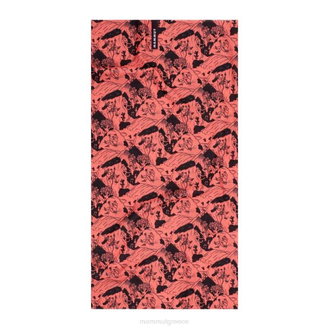 Mammut αξεσουάρ για άνδρες και γυναίκες λαιμό γκέτα αναρρίχηση σκηνή σομόν-μαύρο J2DJ303