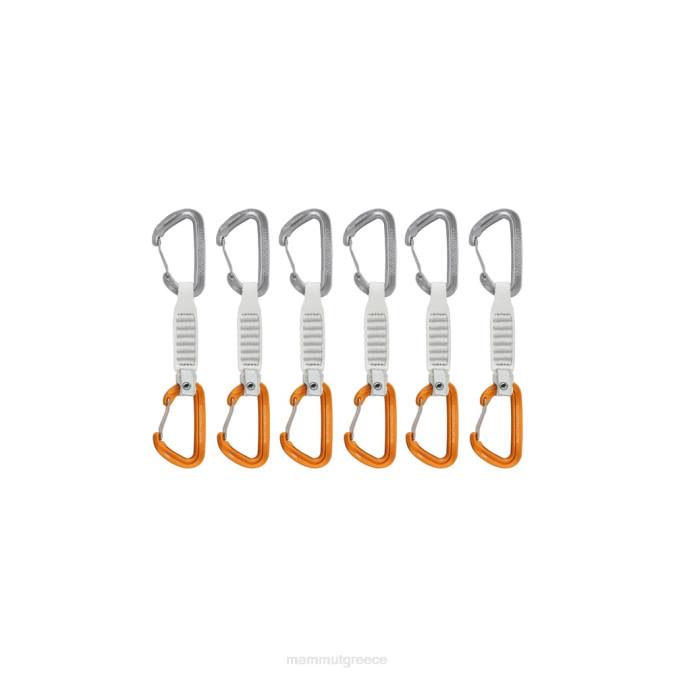 Mammut εξοπλισμός για άνδρες και γυναίκες σύρμα αποστολέα 12 cm Quickdraps 6 συσκευασιών ανοιχτό γκρι-χρυσό J2DJ441