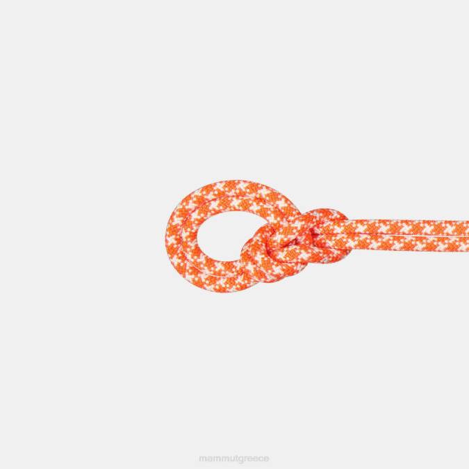 Mammut εξοπλισμός για άνδρες και γυναίκες Κλασικό σχοινί 9,5 σκαφών ζωντανό πορτοκαλί-λευκό J2DJ393