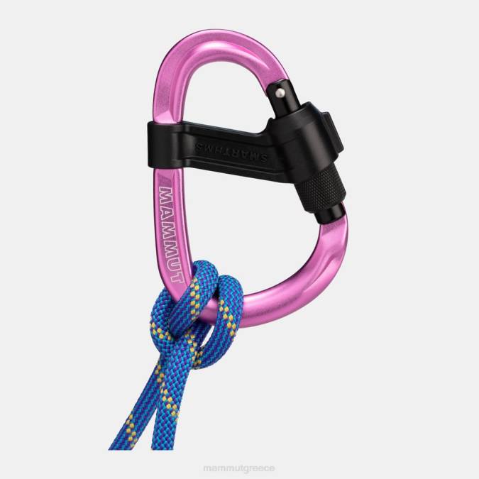 Mammut εξοπλισμός για άνδρες και γυναίκες smart hms 2.0 screwgate carabiner ροζ J2DJ1378