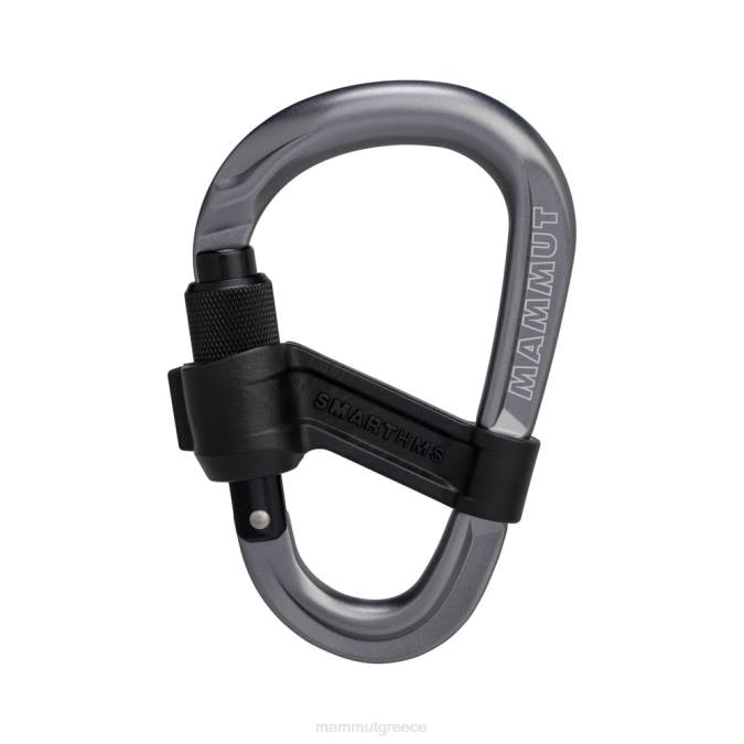 Mammut εξοπλισμός για άνδρες και γυναίκες smart hms 2.0 screwgate carabiner γκρί J2DJ460