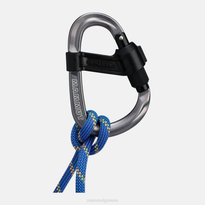 Mammut εξοπλισμός για άνδρες και γυναίκες smart hms 2.0 screwgate carabiner γκρί J2DJ460