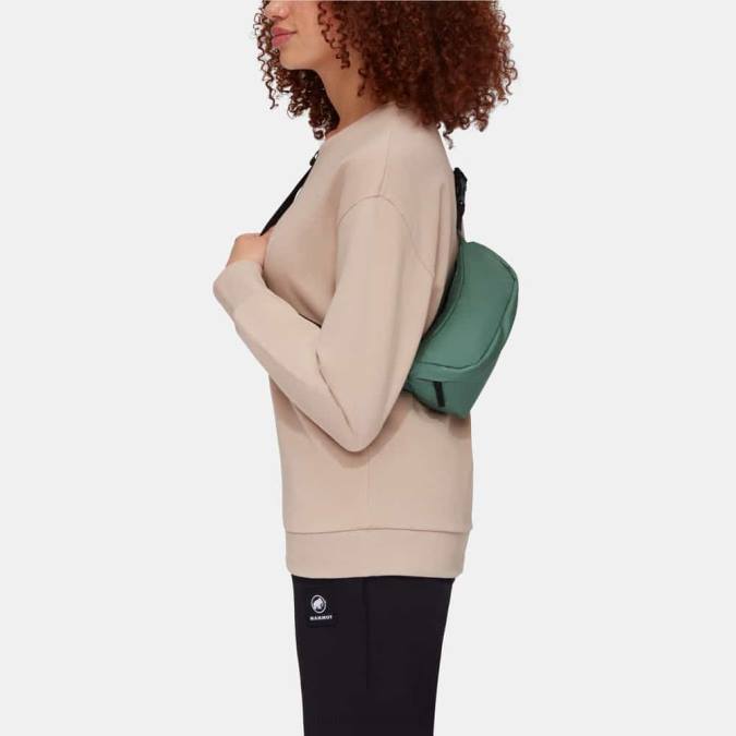 Mammut εξοπλισμός για άνδρες και γυναίκες xeron κλασική τσάντα μέσης σκούρο νεφρίτη J2DJ1497