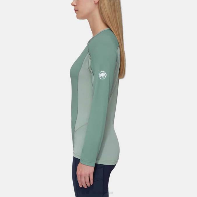 Mammut είδη ένδυσης γυναίκες aenergy fl μακρυμάνικο σκούρο νεφρίτη-νεφρίτη J2DJ857