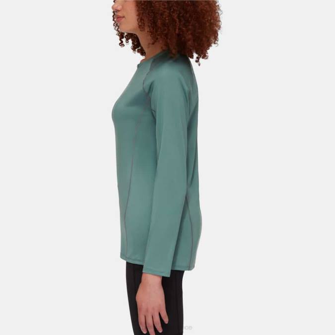 Mammut είδη ένδυσης γυναίκες μακρυμάνικο λογότυπο selun fl σκούρο νεφρίτη J2DJ869