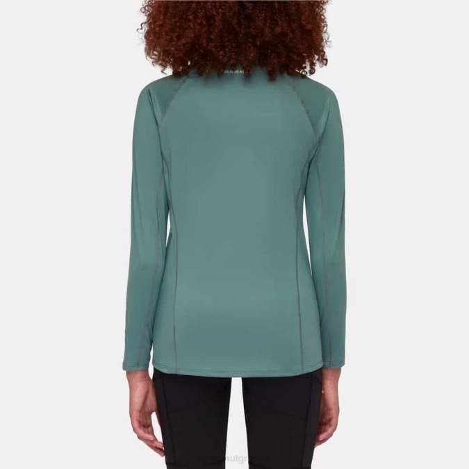 Mammut είδη ένδυσης γυναίκες μακρυμάνικο λογότυπο selun fl σκούρο νεφρίτη J2DJ869