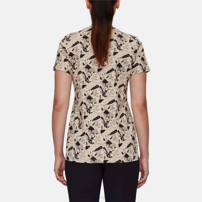 Mammut είδη ένδυσης γυναίκες Masone T-shirt αναρρίχηση σκηνή σαβάνα-μαύρο J2DJ1107