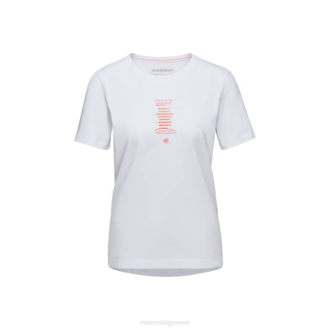 Mammut είδη ένδυσης γυναίκες core t-shirt κάθε μέρα άσπρο J2DJ1098