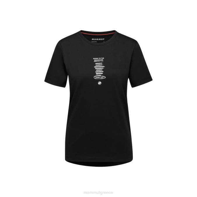 Mammut είδη ένδυσης γυναίκες core t-shirt κάθε μέρα μαύρος J2DJ253