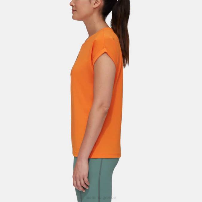Mammut είδη ένδυσης γυναίκες μπλουζάκι βουνού eiger σκούρο μανταρίνι J2DJ893