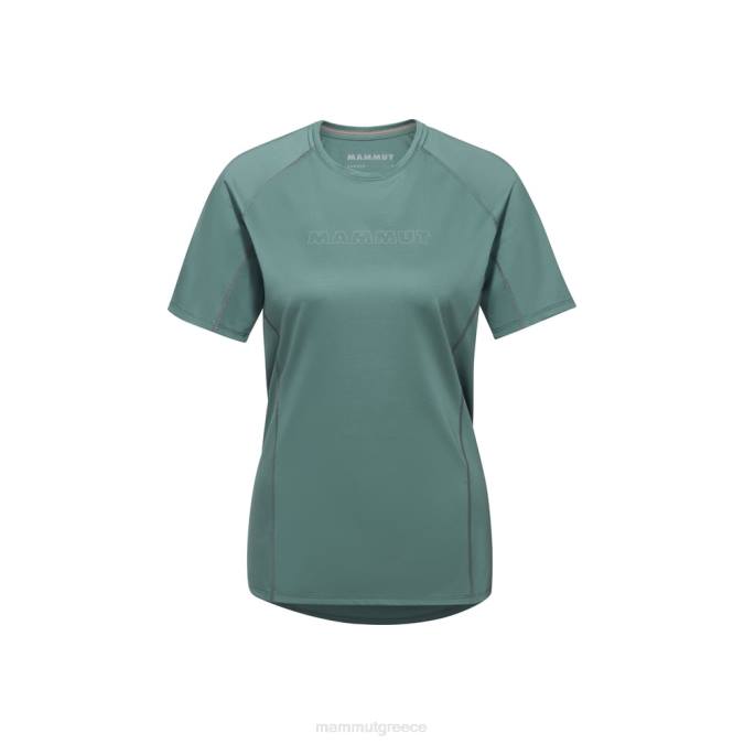Mammut είδη ένδυσης γυναίκες λογότυπο selun fl t-shirt σκούρο νεφρίτη J2DJ886