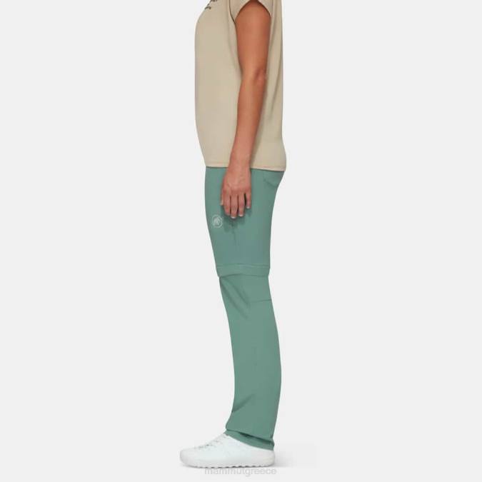 Mammut είδη ένδυσης γυναίκες έντονο παντελόνι με φερμουάρ σκούρο νεφρίτη J2DJ1119