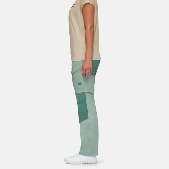 Mammut είδη ένδυσης γυναίκες zinal υβριδικό παντελόνι με φερμουάρ νεφρίτης-σκούρο νεφρίτη J2DJ1100