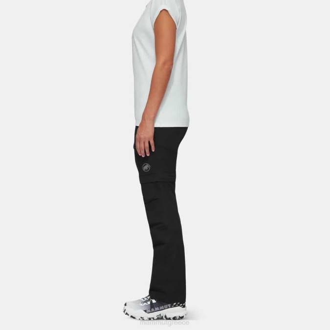 Mammut είδη ένδυσης γυναίκες zinal υβριδικό παντελόνι με φερμουάρ μαύρος J2DJ254