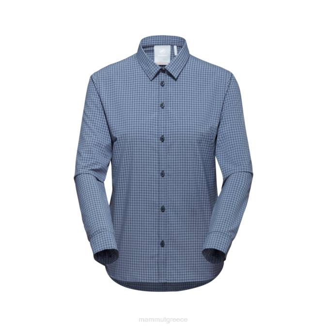 Mammut είδη ένδυσης γυναίκες μακρυμάνικο πουκάμισο aada θαλάσσια-ελαφριά νύχτα J2DJ793