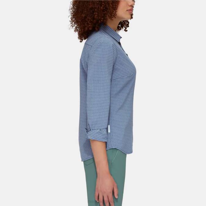 Mammut είδη ένδυσης γυναίκες μακρυμάνικο πουκάμισο aada θαλάσσια-ελαφριά νύχτα J2DJ793