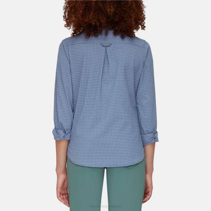 Mammut είδη ένδυσης γυναίκες μακρυμάνικο πουκάμισο aada θαλάσσια-ελαφριά νύχτα J2DJ793