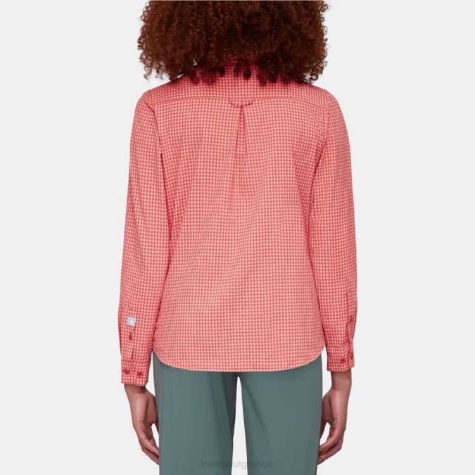 Mammut είδη ένδυσης γυναίκες μακρυμάνικο πουκάμισο aada τερακότα-σολωμός J2DJ794