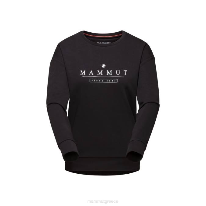 Mammut είδη ένδυσης γυναίκες core ml λογότυπο λαιμού πληρώματος μαύρος J2DJ1033