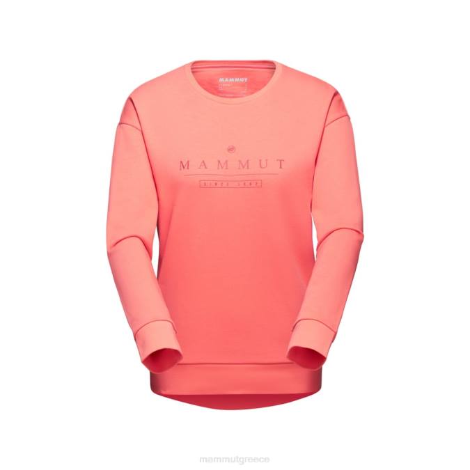 Mammut είδη ένδυσης γυναίκες core ml λογότυπο λαιμού πληρώματος σολομός J2DJ1034