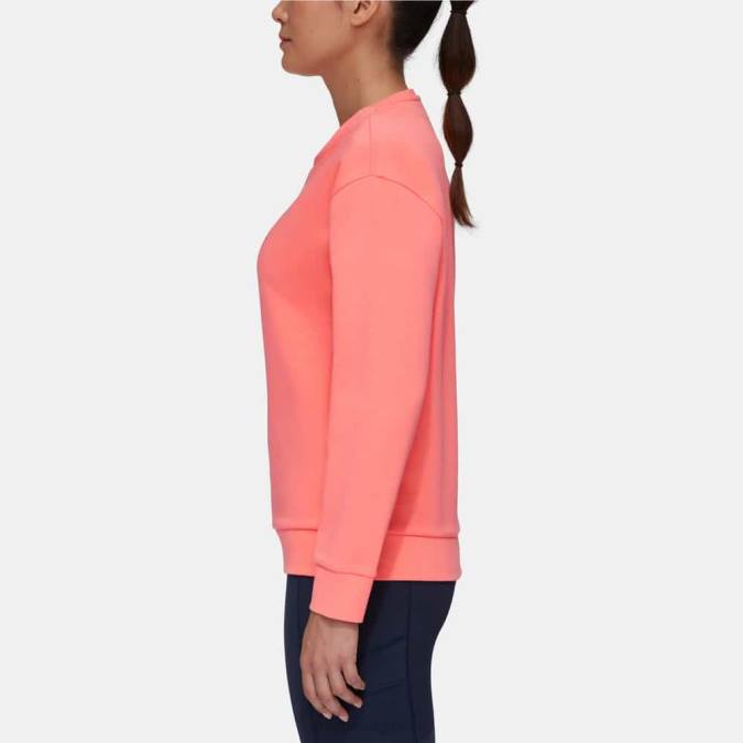 Mammut είδη ένδυσης γυναίκες core ml λογότυπο λαιμού πληρώματος σολομός J2DJ1034