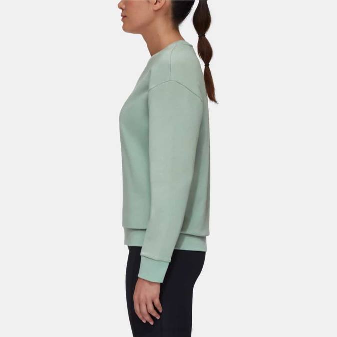 Mammut είδη ένδυσης γυναίκες core ml λογότυπο λαιμού πληρώματος νεφρίτης J2DJ213