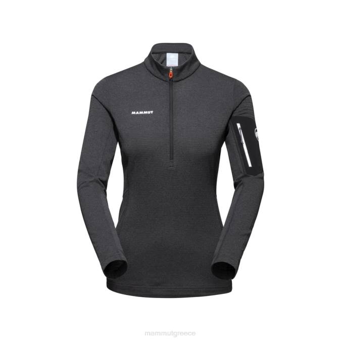 Mammut είδη ένδυσης γυναίκες ενεργειακό φως ml μισό φερμουάρ μαύρο-φάντασμα J2DJ933