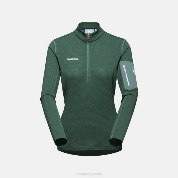 Mammut είδη ένδυσης γυναίκες ενεργειακό φως ml μισό φερμουάρ σκούρο νεφρίτη J2DJ935