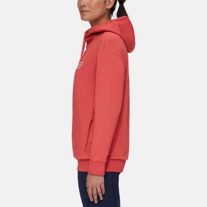 Mammut είδη ένδυσης γυναίκες ml λογότυπο hoody τερρακότα J2DJ261