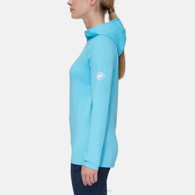 Mammut είδη ένδυσης γυναίκες selun fl sun hoody δροσερό μπλε J2DJ644