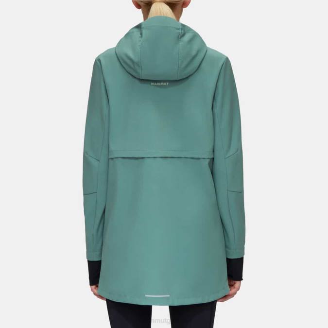 Mammut είδη ένδυσης γυναίκες σακάκι με κουκούλα σκούρο νεφρίτη J2DJ773