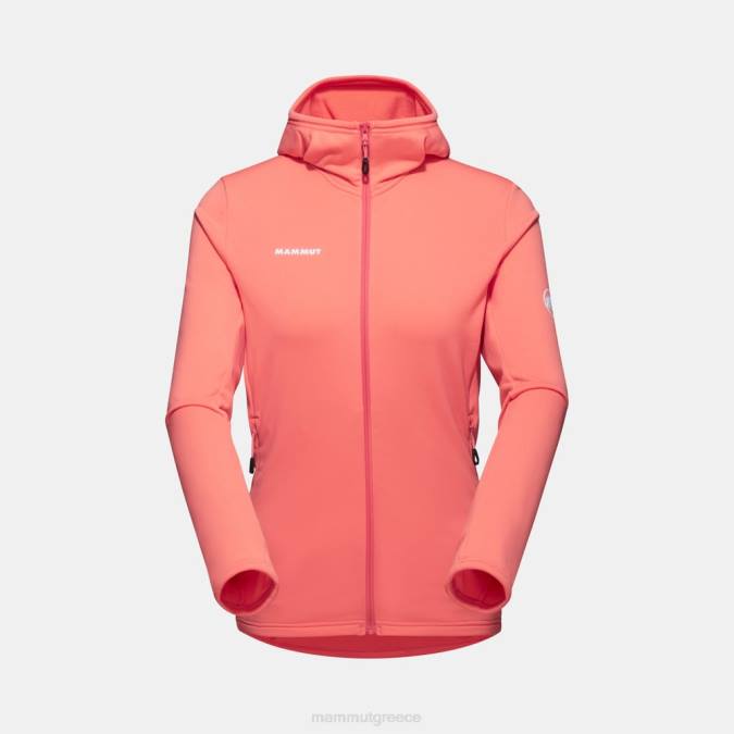 Mammut είδη ένδυσης γυναίκες σακάκι aconcagua light ml με κουκούλα σολομός J2DJ912