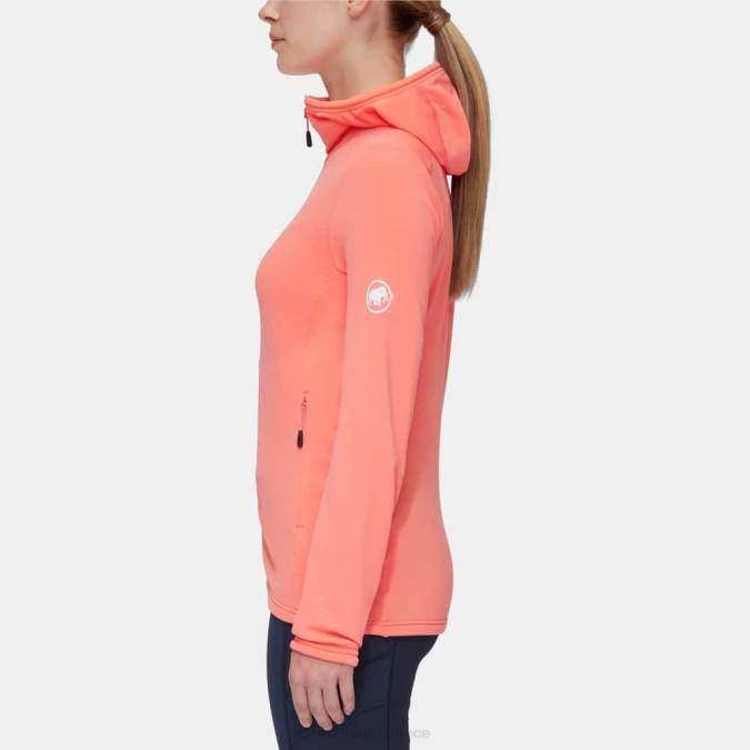 Mammut είδη ένδυσης γυναίκες σακάκι aconcagua light ml με κουκούλα σολομός J2DJ912