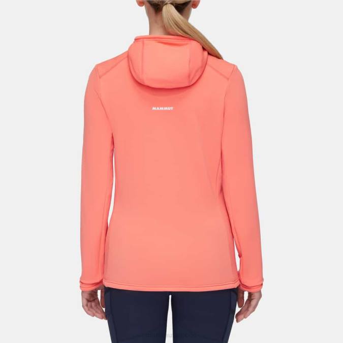 Mammut είδη ένδυσης γυναίκες σακάκι aconcagua light ml με κουκούλα σολομός J2DJ912