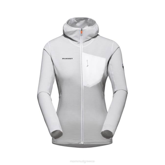 Mammut είδη ένδυσης γυναίκες σακάκι aenergy light ml με κουκούλα λευκή εθνική οδό J2DJ930