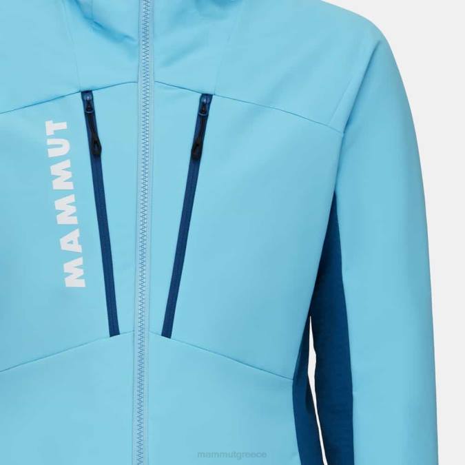 Mammut είδη ένδυσης γυναίκες aenergy so υβριδικό μπουφάν με κουκούλα δροσερό μπλε-βαθύ πάγο J2DJ696