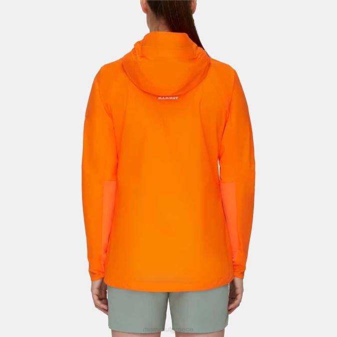 Mammut είδη ένδυσης γυναίκες aenergy wb μπουφάν με κουκούλα σκούρο μανταρίνι J2DJ641