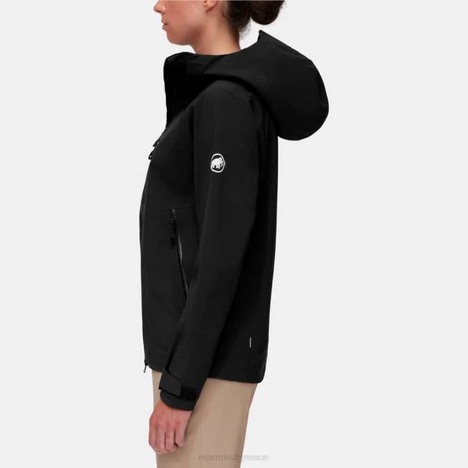 Mammut είδη ένδυσης γυναίκες σακάκι alto guide hs με κουκούλα μαύρος J2DJ11