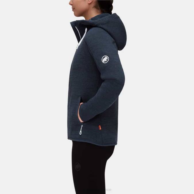 Mammut είδη ένδυσης γυναίκες μπουφάν arctic ml με κουκούλα θαλάσσιο melange J2DJ271