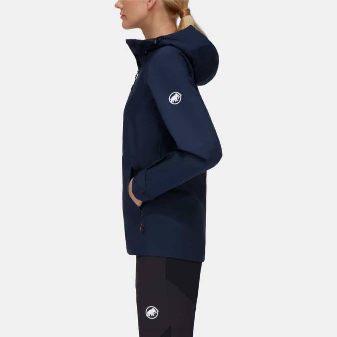 Mammut είδη ένδυσης γυναίκες convey tour hs σακάκι με κουκούλα θαλάσσια J2DJ745