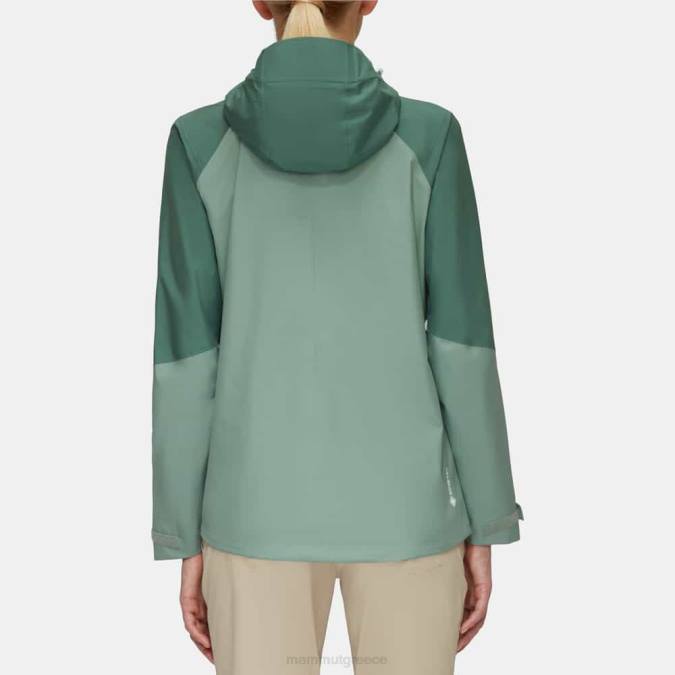 Mammut είδη ένδυσης γυναίκες convey tour hs σακάκι με κουκούλα νεφρίτης-σκούρο νεφρίτη J2DJ746