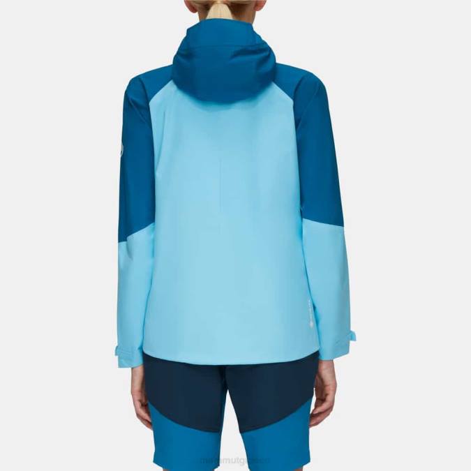 Mammut είδη ένδυσης γυναίκες convey tour hs σακάκι με κουκούλα δροσερό μπλε-βαθύ πάγο J2DJ747