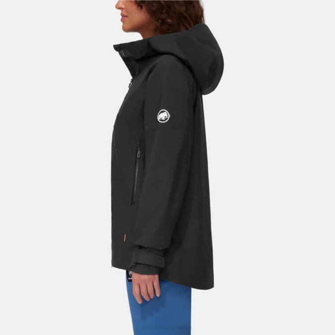 Mammut είδη ένδυσης γυναίκες crater iv hs μπουφάν με κουκούλα μαύρος J2DJ29