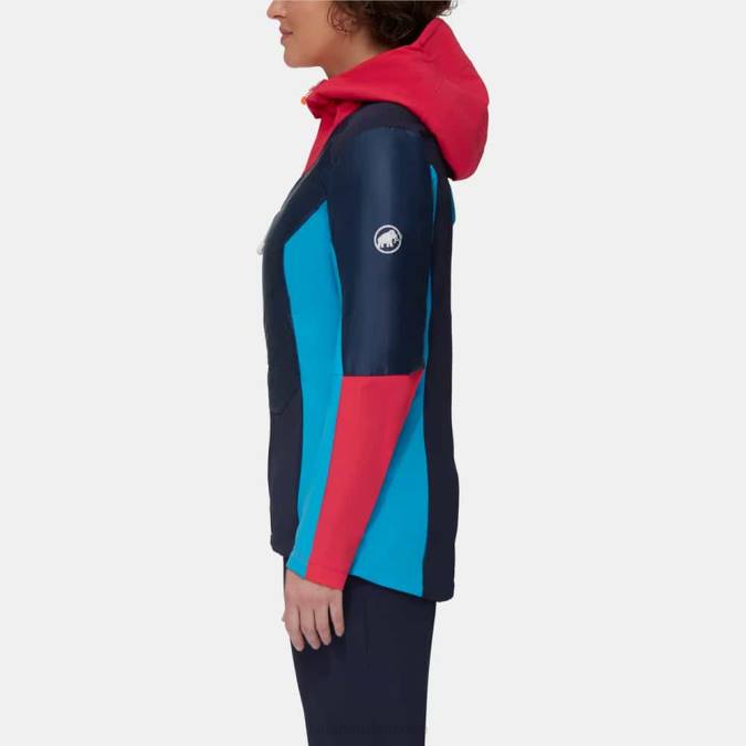 Mammut είδη ένδυσης γυναίκες eisfeld τόσο υβριδικό μπουφάν με κουκούλα νύχτα-αζαλέα J2DJ83