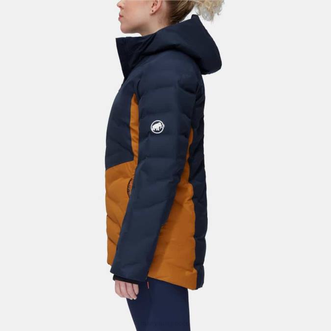 Mammut είδη ένδυσης γυναίκες photics ski hs thermo μπουφάν με κουκούλα τσιτάχ-θαλάσσιο J2DJ23