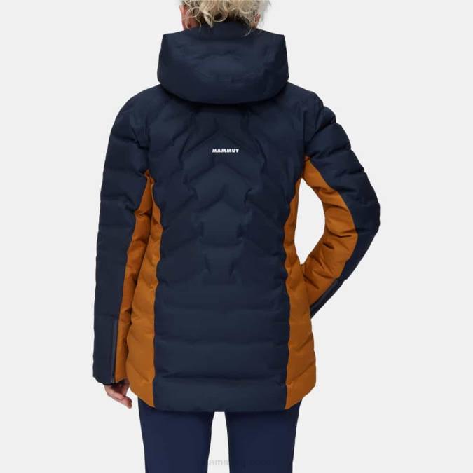 Mammut είδη ένδυσης γυναίκες photics ski hs thermo μπουφάν με κουκούλα τσιτάχ-θαλάσσιο J2DJ23