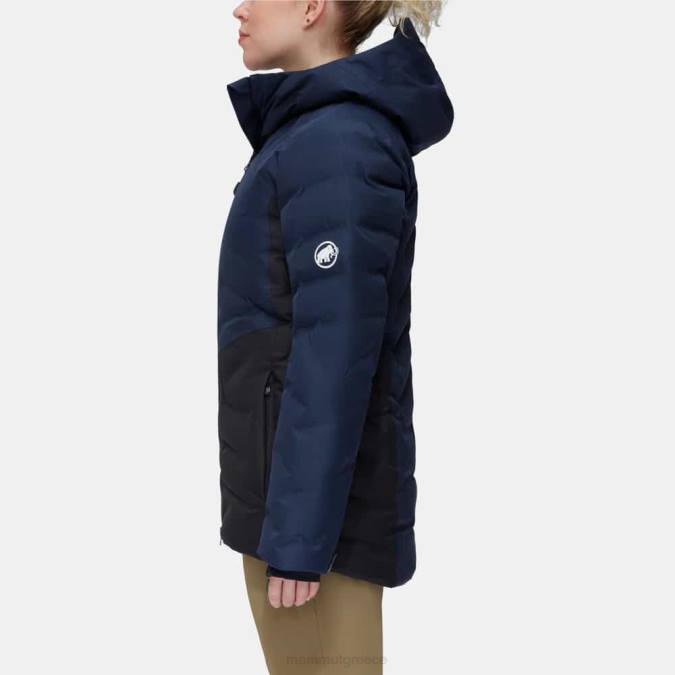 Mammut είδη ένδυσης γυναίκες photics ski hs thermo μπουφάν με κουκούλα black-marine J2DJ677