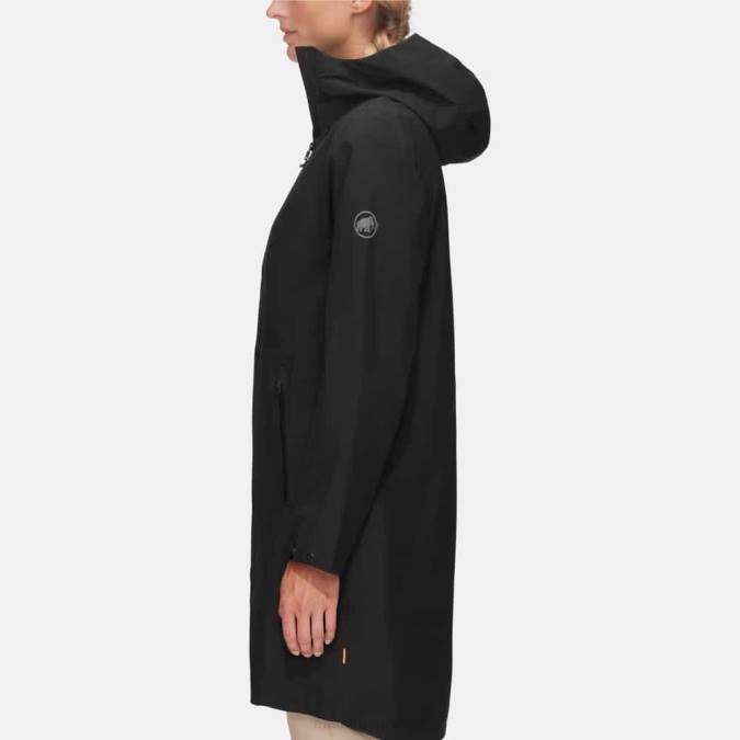 Mammut είδη ένδυσης γυναίκες seon pac hs parka με κουκούλα μαύρος J2DJ64