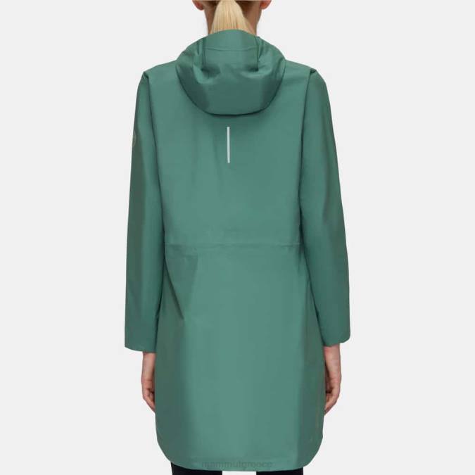 Mammut είδη ένδυσης γυναίκες seon pac hs parka με κουκούλα σκούρο νεφρίτη J2DJ737